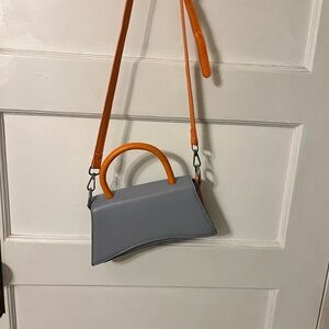 Stylish Blue and Orange Women's Handbag